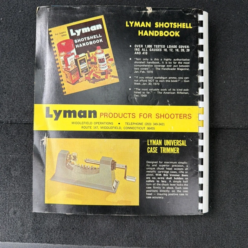 Lyman Reloading Handbook for Rifle, Pistol & Muzzle Loading 45th Edition